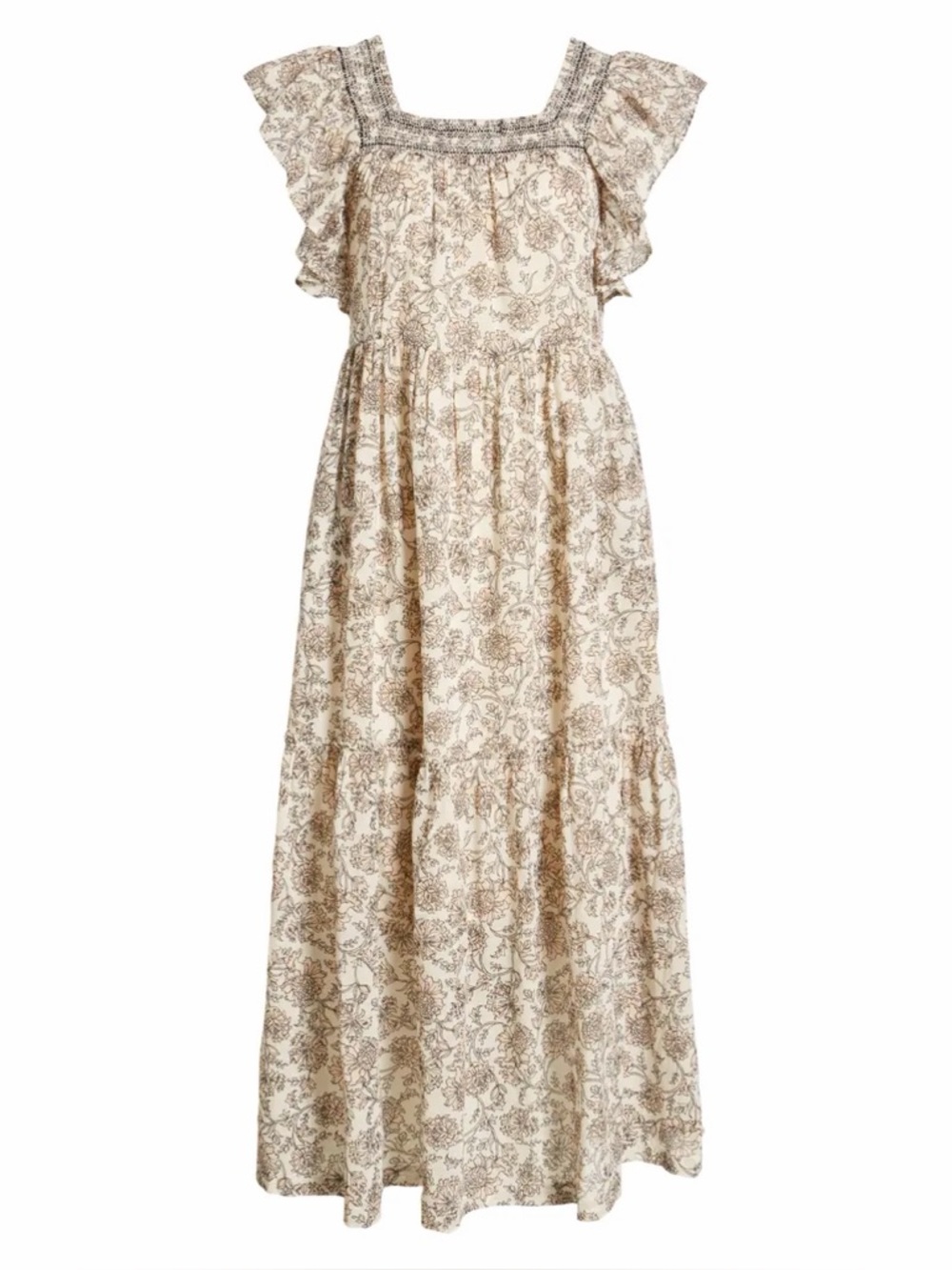 NWT Free People Bonita Maxi Dress - Tea Combo